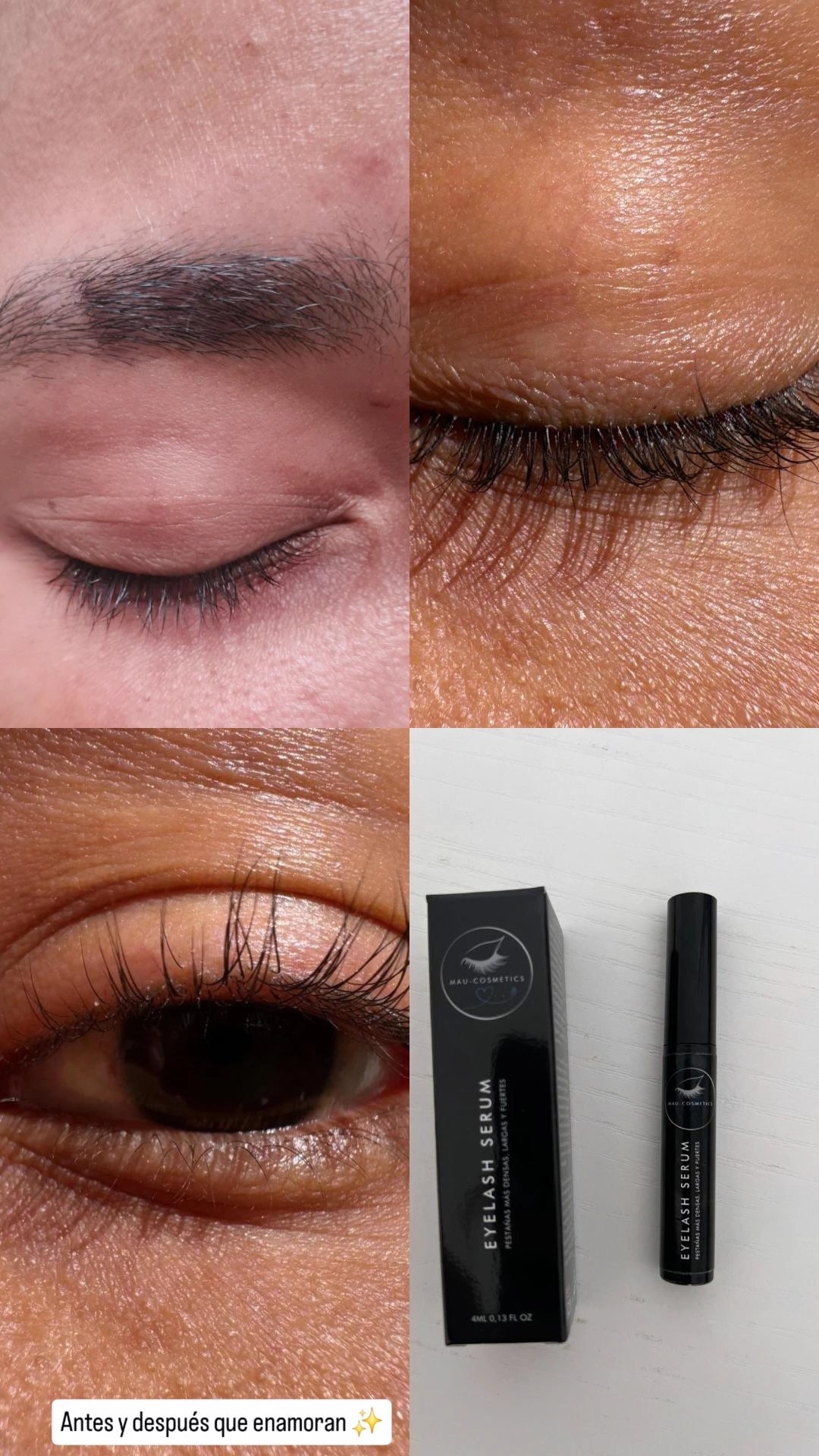 Serum natural para estimular el crecimiento de tus pestañas y la cejas