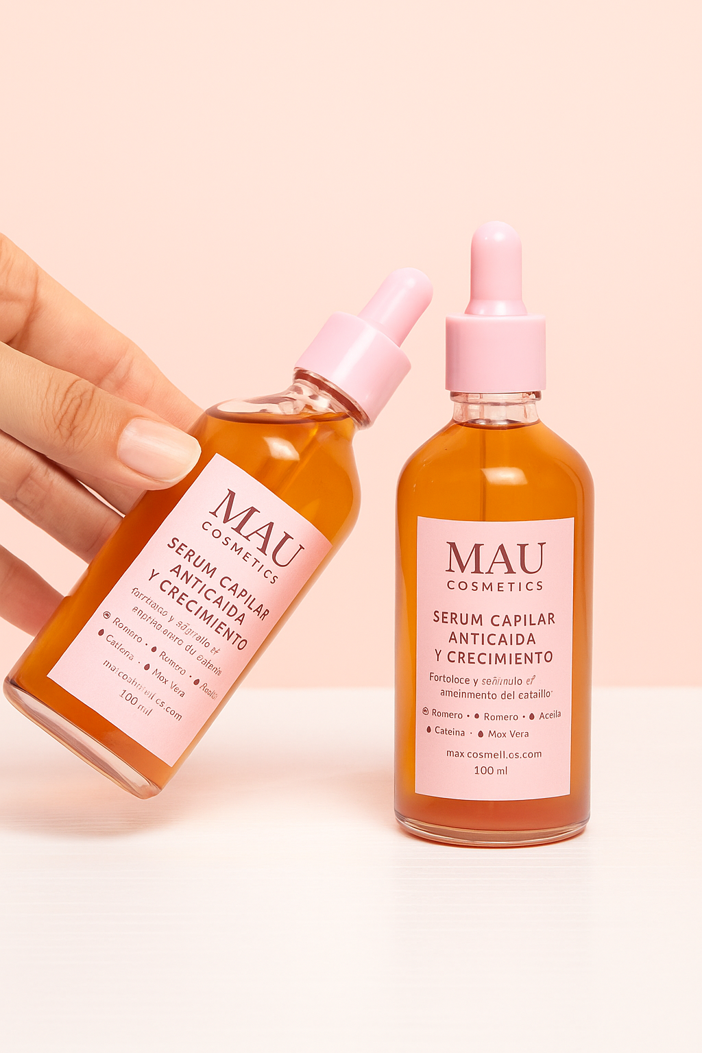 Serum capilar 
🌿 Detén la caída y activa el crecimiento natural.
 💗 Fortalece, nutre y transforma tu melena.
🌸 El secreto para un cabello sano, brillante y con volumen