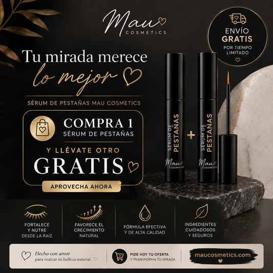Sérum Avanzado para Pestañas y Cejas - Mau Cosmetics | Crecimiento y Fortalecimiento